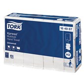 TORK 184987 H2 XPRESS SLIMLINE HAND TOWEL 1 PLY 210 X 240MM WHITE PACK 230 SHEETS