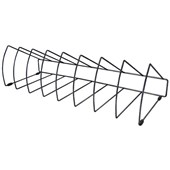 OKIN FILE RACK 8 SLOTS TRIANGULAR BLACK