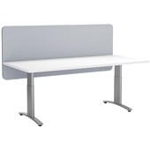BOYD ACOUSTIC MODESTY PANEL DESK SCREEN L1500 X H600MM LIGHT GREY