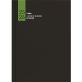 COLLINS MID YEAR APPOINTMENT DIARY A43A WEEK TO VIEW BLACK 20252026