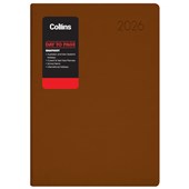 COLLINS DIARY RHAPSODY A41 CAPPUCCINO DAY TO PAGE EVEN YEAR