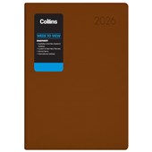 COLLINS DIARY RHAPSODY A53 CAPPUCCINO DAY TO PAGE EVEN YEAR