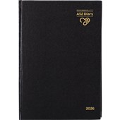 OPD DIARY A52 BLACK 2 DAYS PER PAGE EVEN YEAR